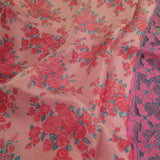 Jhalar - Pink and Dusty pink saree