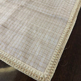 Beige silk table runner