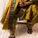 Sah A - honey mustard and green dhoti