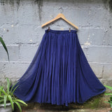 Navy chiffon skirt