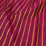 Alani - Magenta orange vertical striped kanchi silk saree