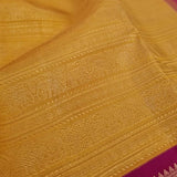 Haathee- Yellow and rani pink Kanchipuram silk