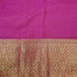Haathee- Yellow and rani pink Kanchipuram silk