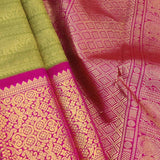 Haathee Kanchipuram Silk Saree - Olive