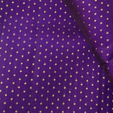 Violet Kanchi silk zari fabric