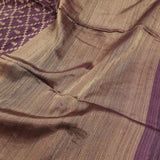 Mayur -Burgundy matka handloom silk saree