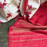 Mila hibiscus silk saree