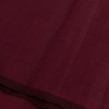 Lavanyam - Plain deep maroon kanchipuram silk saree