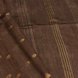 Dipta- brown and gold handwoven silk saree