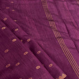 Dipta -plum and gold handwoven silk saree