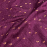 Dipta -plum and gold handwoven silk saree