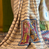 Kalpataru ramayana handpainted kanchipuram silk saree