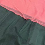 Mishrita green pink fusion saree