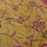 Nidhi fawn mauve applique kanchipuram silk saree