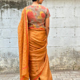 Tuhina organza kutchwork saree