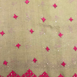 Tuhina organza kutchwork saree