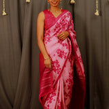 Mila maple leaf kanchi silk saree