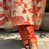 Rang orange tussar pants