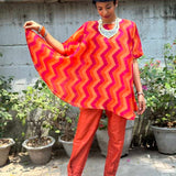 Rang orange organza tunic