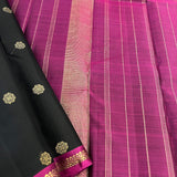 Vera black gold kanchipuram silk saree