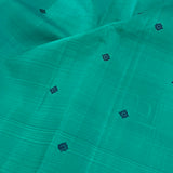 Vera thread woven kanchipuram silk saree teal