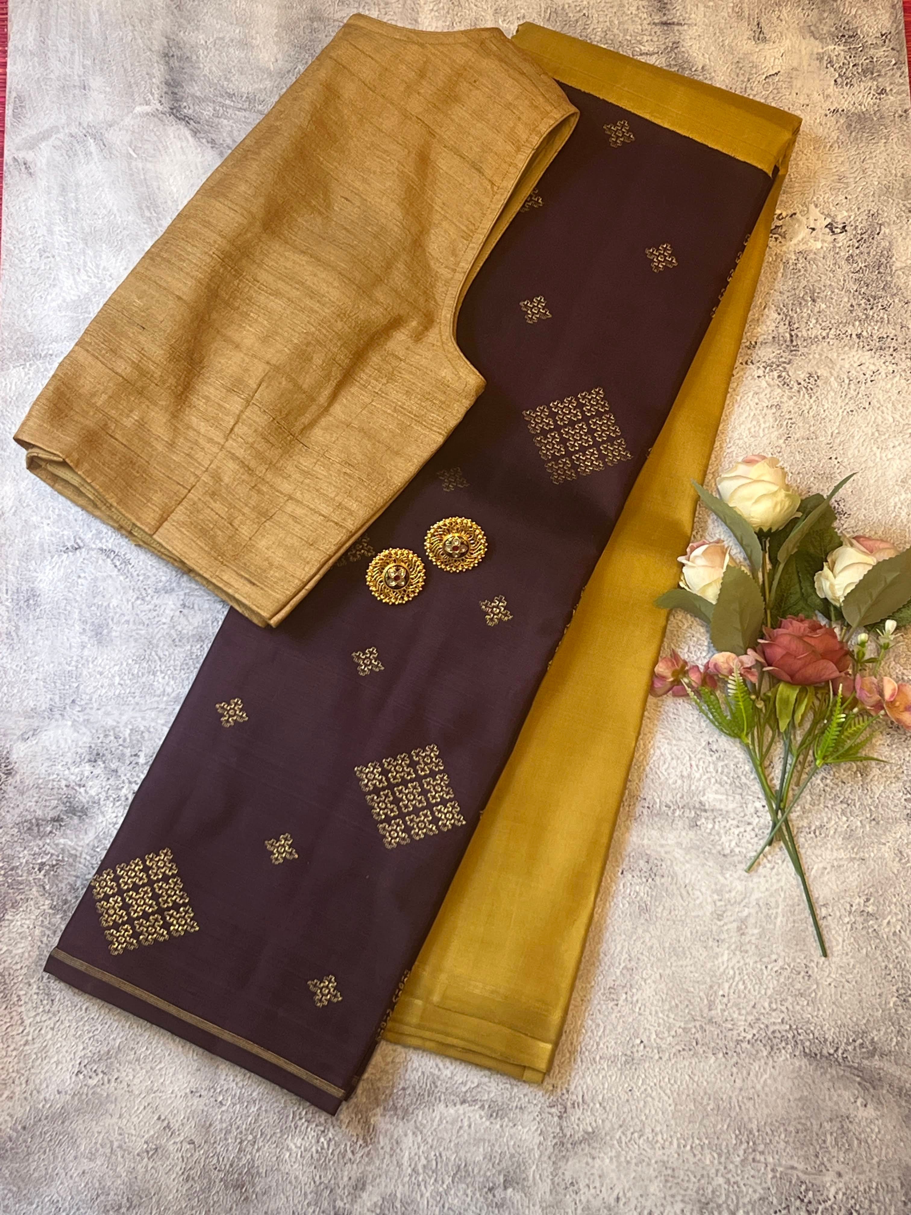 Ranya korvai kanchipuram silk saree