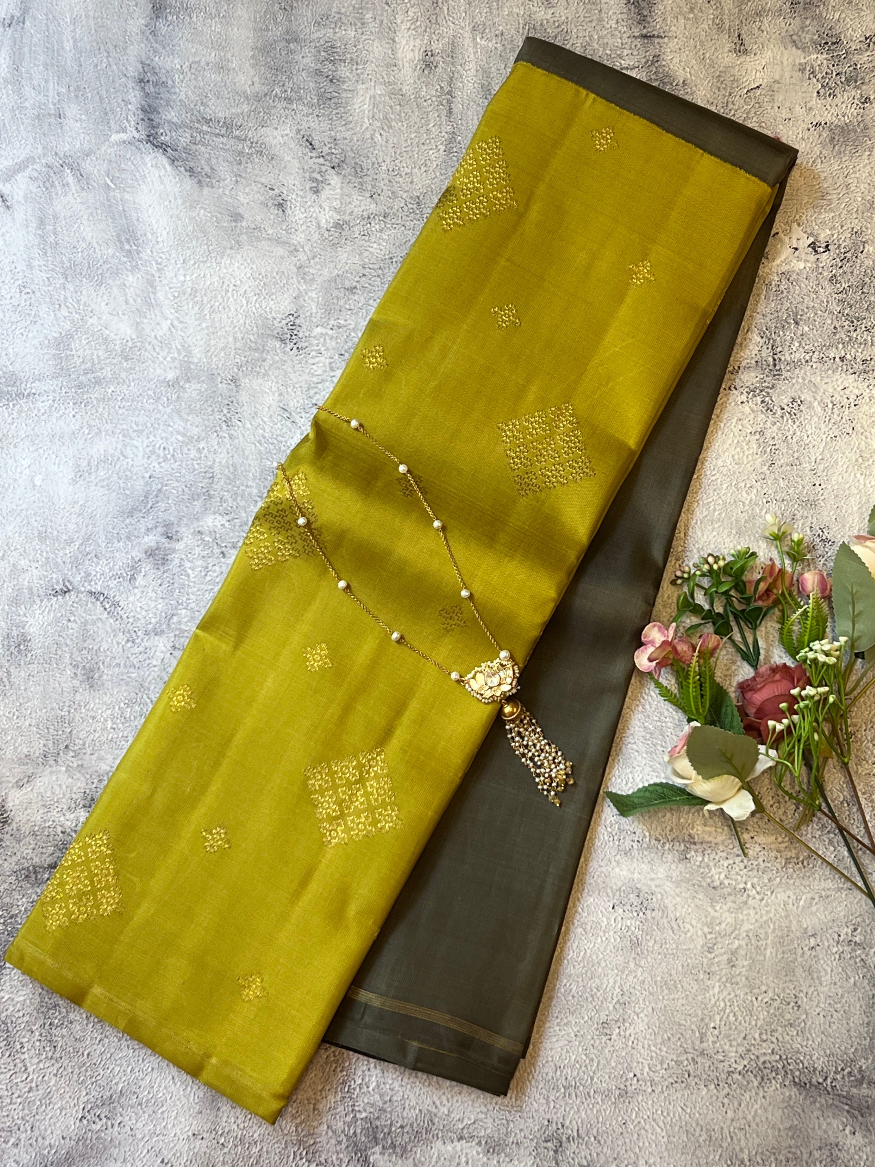 Ranya korvai kanchipuram silk saree