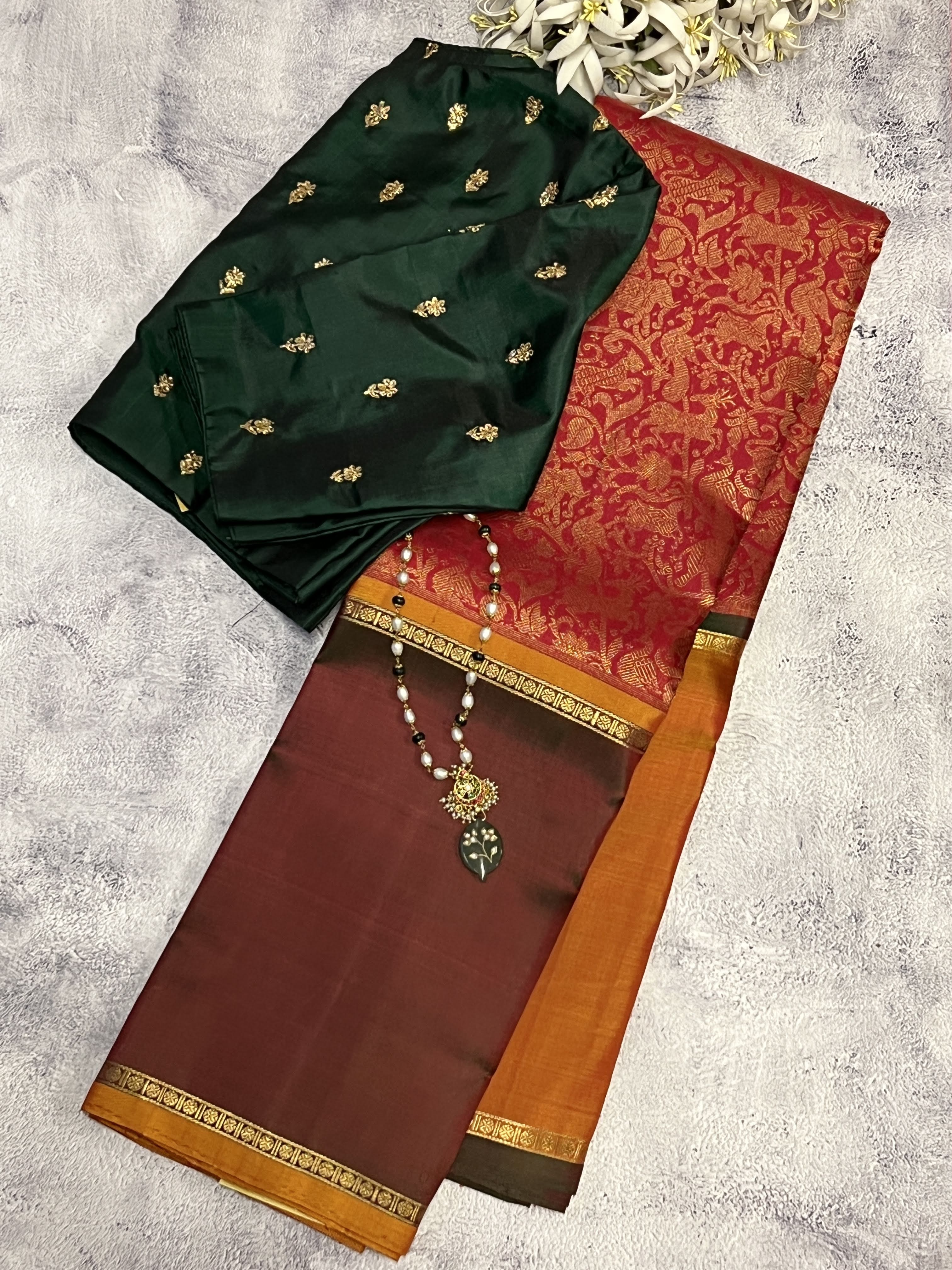 Trayi vanasingaram kanchipuram silk saree