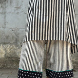 Zephyr Black white cotton pants