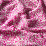 Pink little flowers chiffon saree