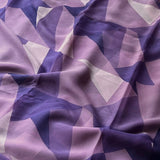 Lilac triangles chiffon saree