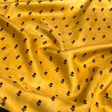 Mila Yellow flower kanchi silk saree