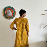 Zephyr mustard kurta