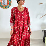 Zephyr Red kurta