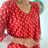 Zephyr Red kurta