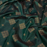 Mila pink green organza kanchipuram saree