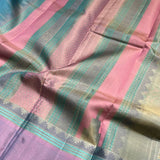 Kimaya temple border silk saree