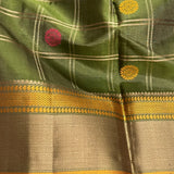 Kimaya  checked butti silk saree