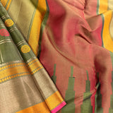 Kimaya  checked butti silk saree