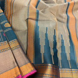 Kimaya  checked butti silk saree