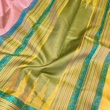 Kimaya peach silk saree