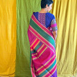 Kimaya purple silk saree