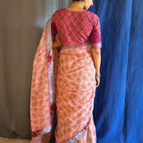 Aahana peach fuzz kota saree