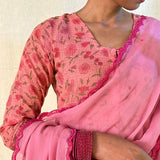 Kota kalidar kurta pink