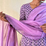 Kota kalidar kurta lilac