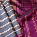 Mila striped kanchipuram silk saree