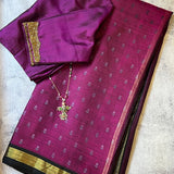 Mila Magenta silk saree