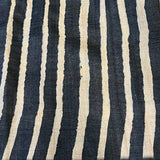 Maya black striped tussar saree