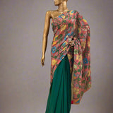 Chiffon kalamkari saree