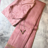 Charita dusty pink kanchipuram silk saree